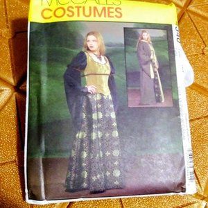 *McCALLS Pattern#4340*RENAISSANCE DRESS* WOMEN SIZE 6 TO 12*PRICE IS FIRM*
